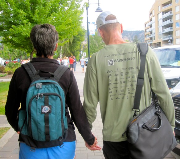 Betrothed and I walking