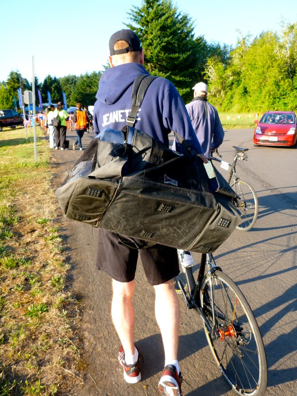 Rockin' the daughter's sweatshirt